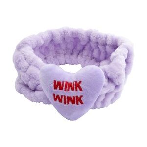 Sweethearts Purple Wink Wink Plushie Spa Headband